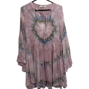 Young Fabulous & Broke tie dye boho Rosa mini dress. Size XS